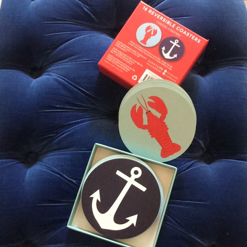 🦞 16 Reversible ‘SunnyLife’ Coasters